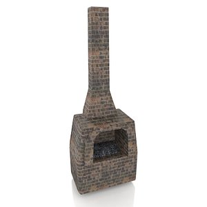 Medieval Brick Furnace 3D model