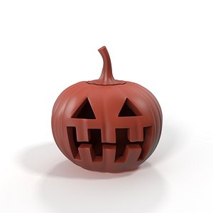 3D Carved Decorative Pumpkin for 3D Print
