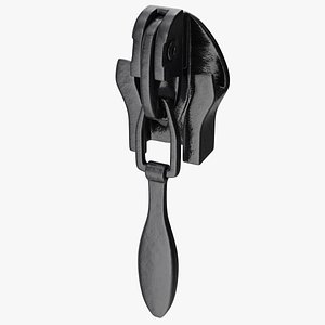 3D Slider for Nylon Coil Zipper Black