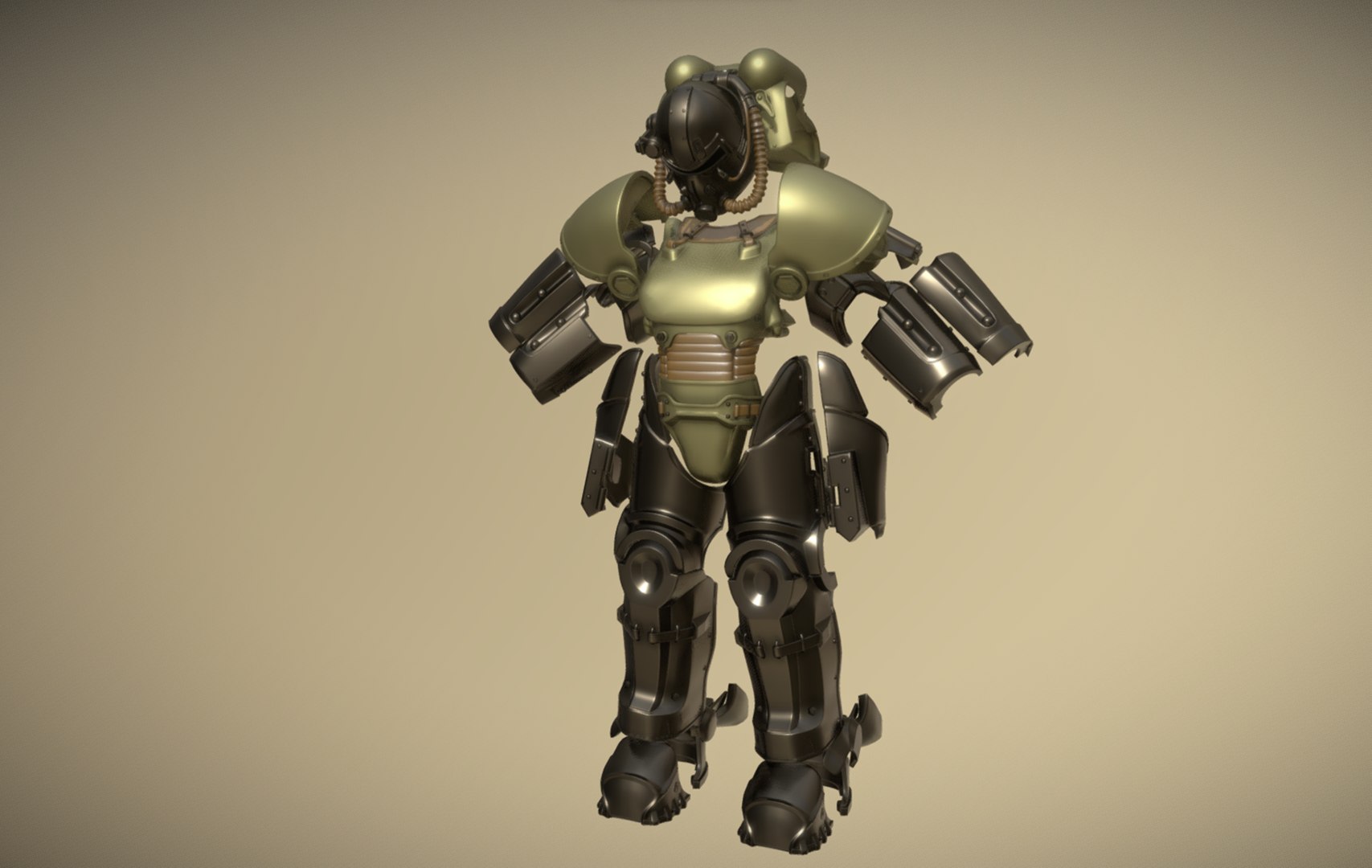 Fallout Power Armor T51 3D Model - TurboSquid 2158772