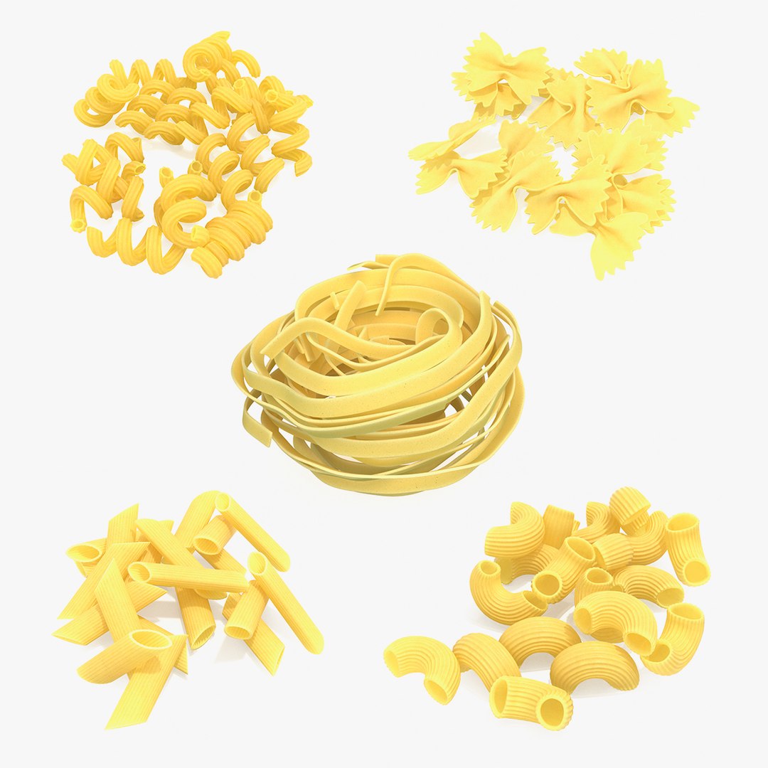 Italian Pasta Collection 3 3D model preview