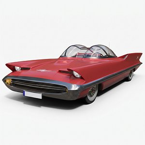 Lincoln Futura Space-Age Concept - Detailed 3D Asset