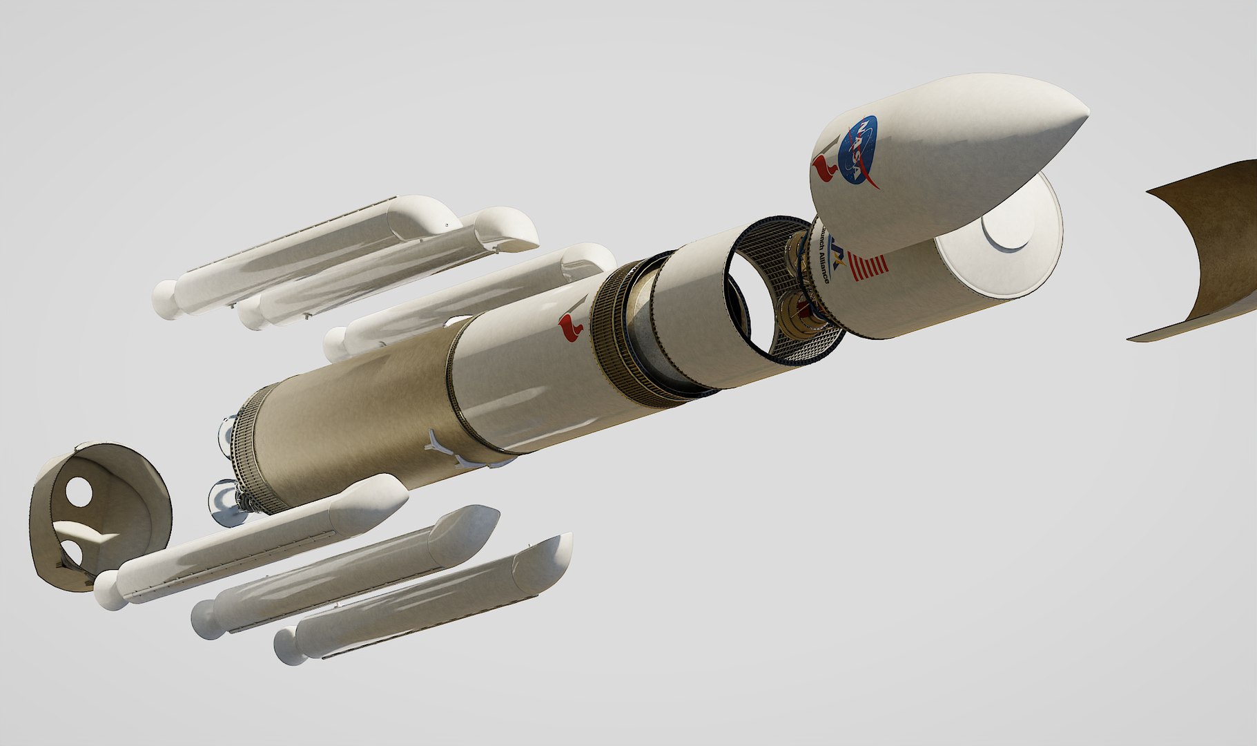 Vulcan Centaur Rocket Model - TurboSquid 1590774