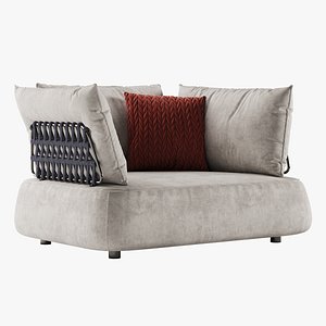 3D model Rugiano Melody armchair