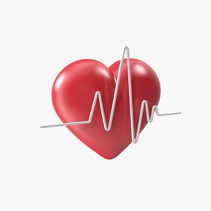 Hear Cardio Cartoon 3D model
