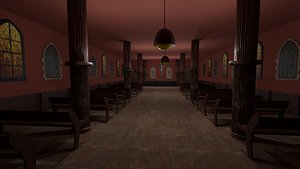 3D Church Interior