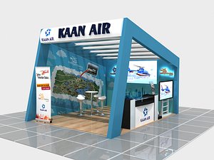 3D modern fair stand