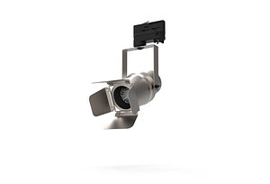 3D Track Lighting Straight Cylinder Track Head
