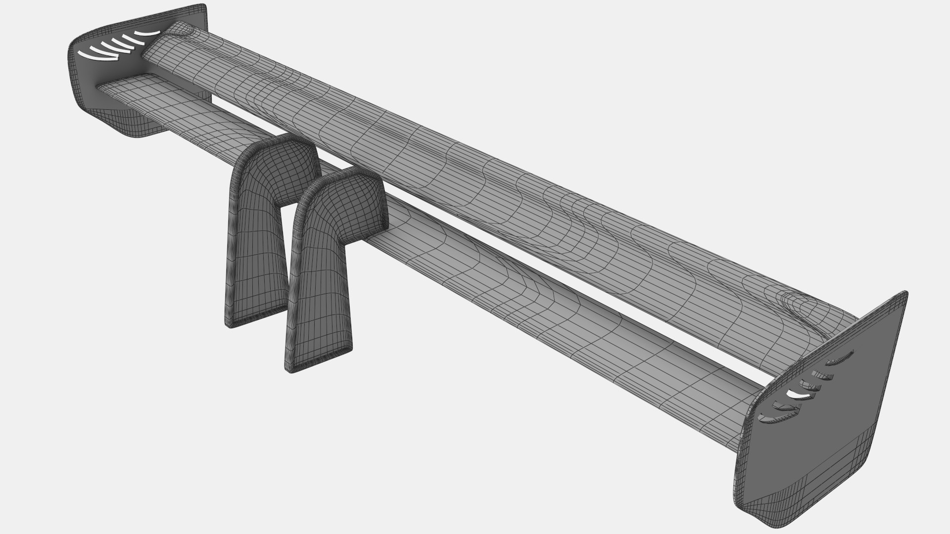 Sports Car Spoiler Tail 3D Model - TurboSquid 2392160