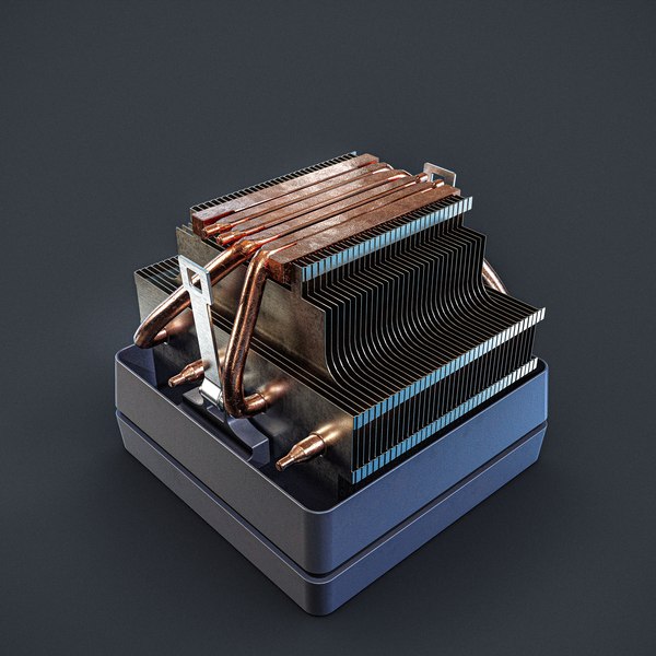 modelo 3d CPU realista - Zócalo AM5 y disipador - Game Ready - 4K ...