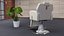 Beauty Salon Chair White