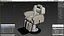 Beauty Salon Chair White
