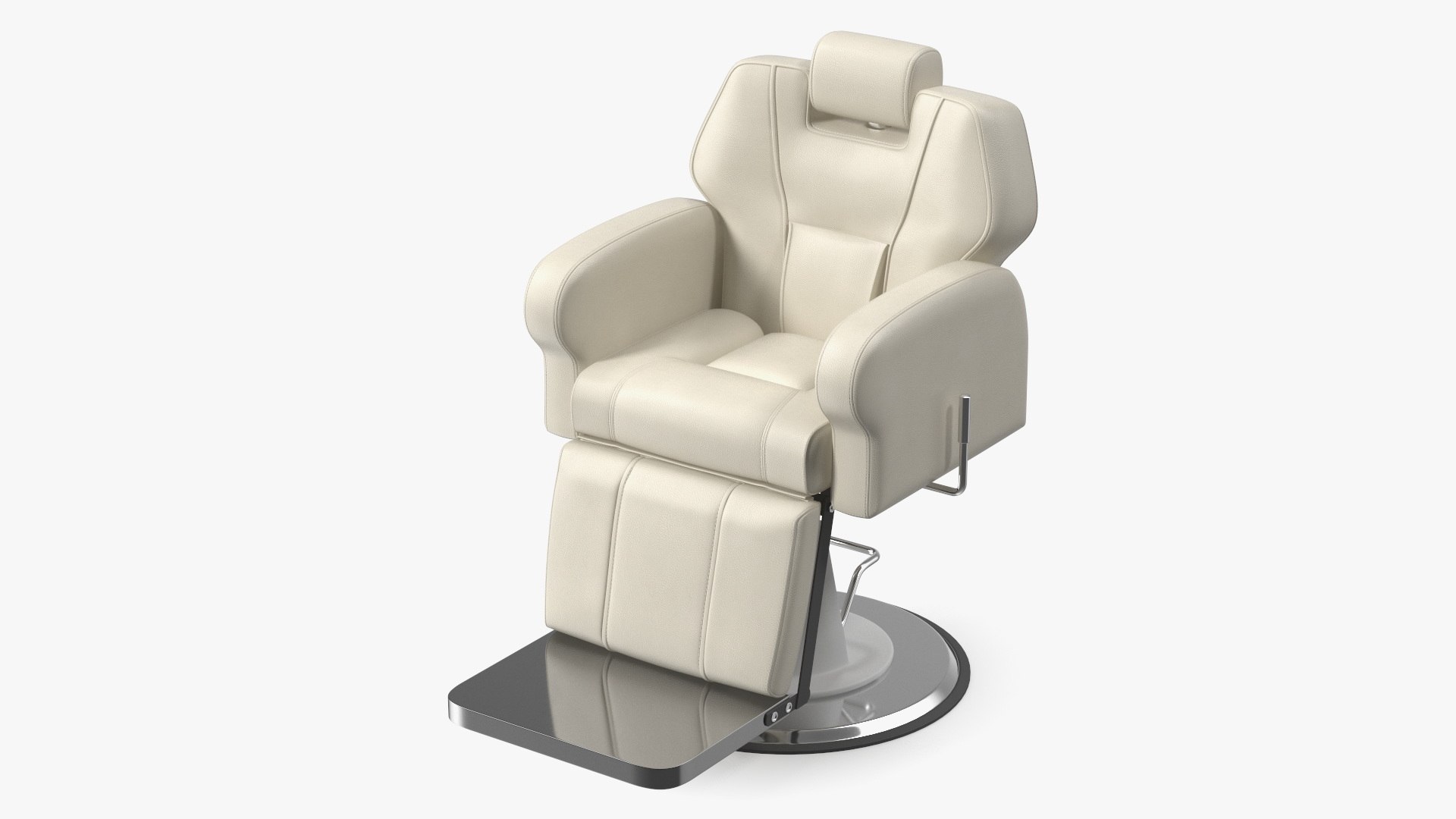 Beauty Salon Chair White 3D model preview