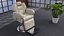 Beauty Salon Chair White
