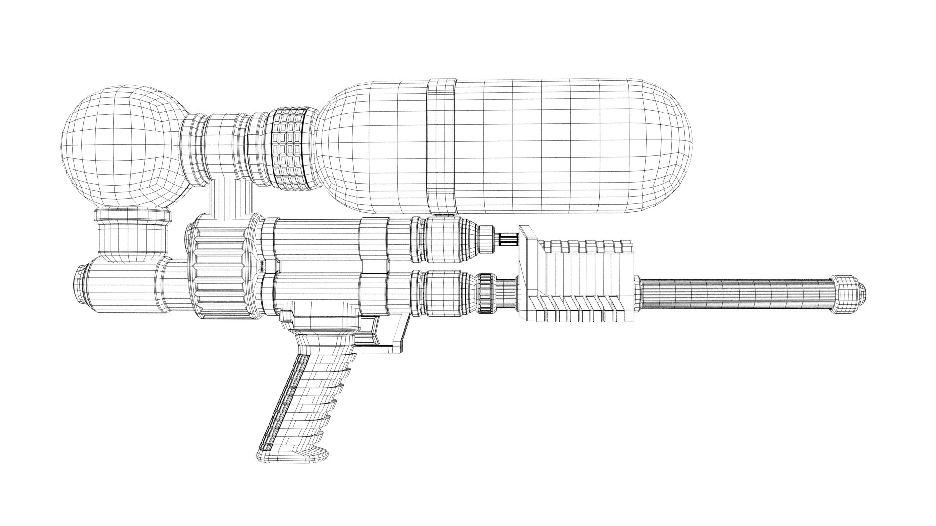 3D model retro super soaker water gun https://p.turbosquid.com/ts-thumb/aA/RnWVBU/WZ/supersoaker_wire/png/1616169482/1920x1080/fit_q87/6f36f44d8044d43acd3ef83787c0bdb2741a46a6/supersoaker_wire.jpg