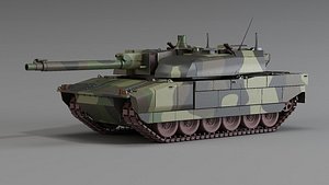 Amx-56 main  tank  Leclerc  Main Battle Tank 3D