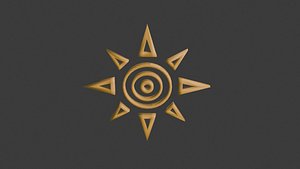 3D model sun icon