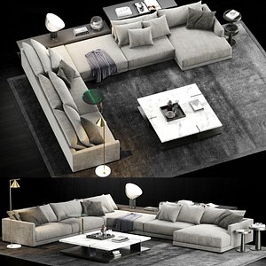 poliform bristol sofa 2 3D model