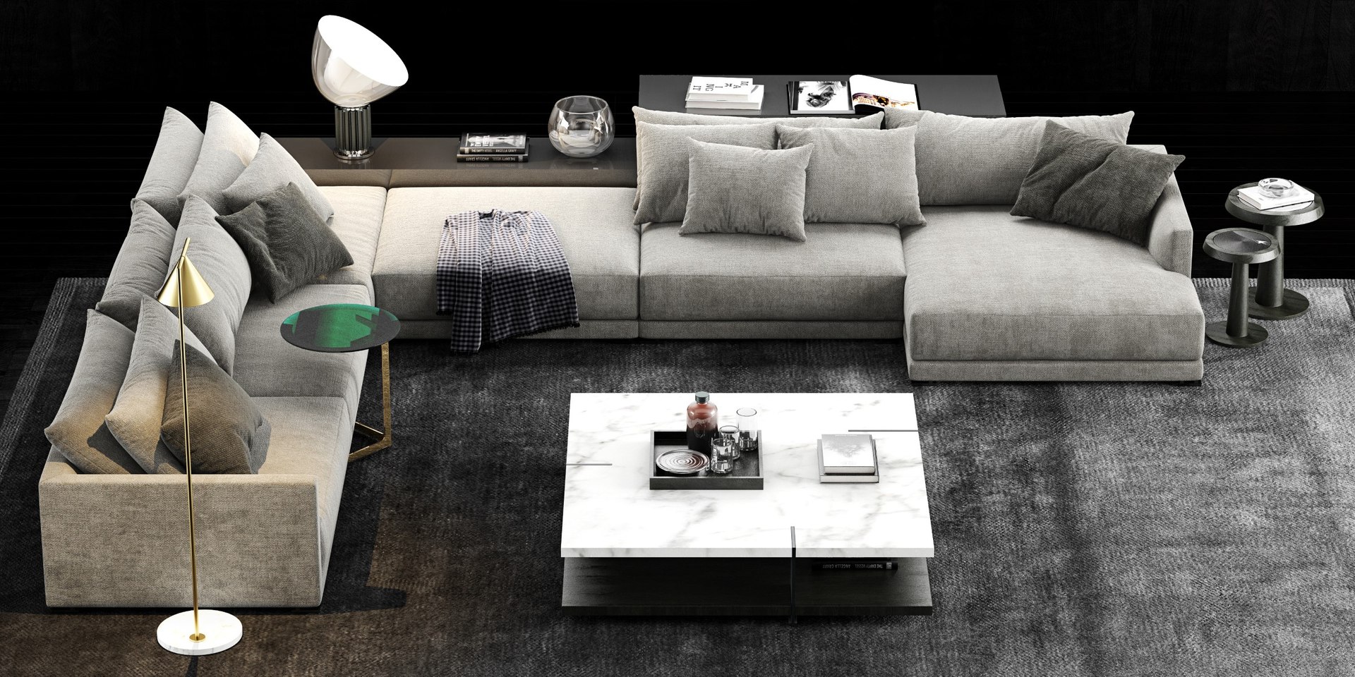Poliform Bristol Sofa 2 3D Model TurboSquid 1591146