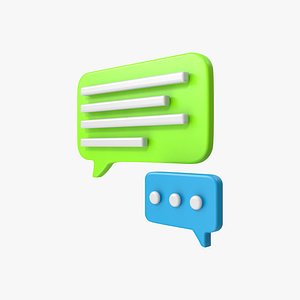 Chat Cartoon 3D model