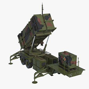 MIM-104 Patriot SAM Battle Position 3D Model