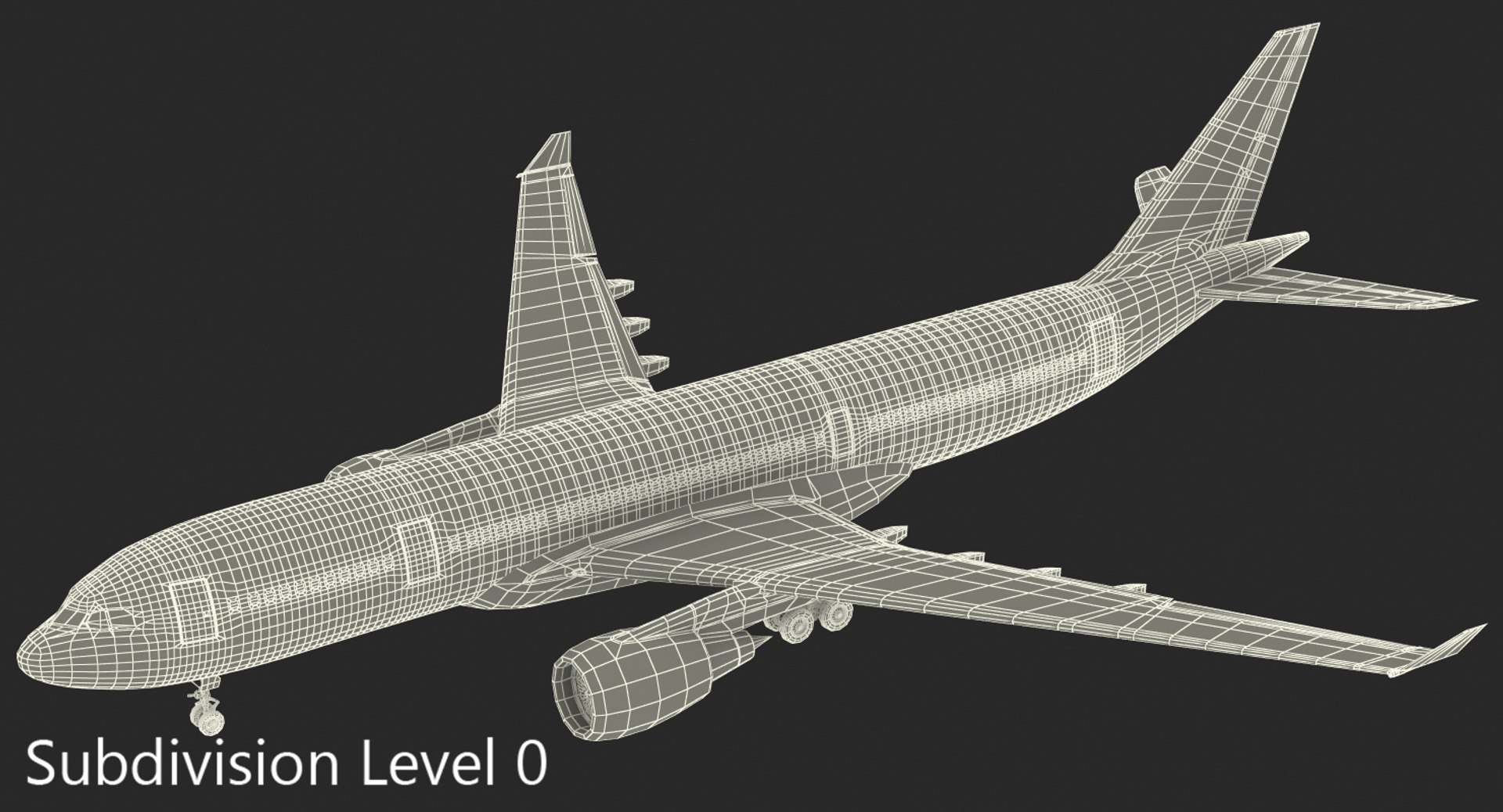 3D model jet airliner airbus a330-200 - TurboSquid 1234465