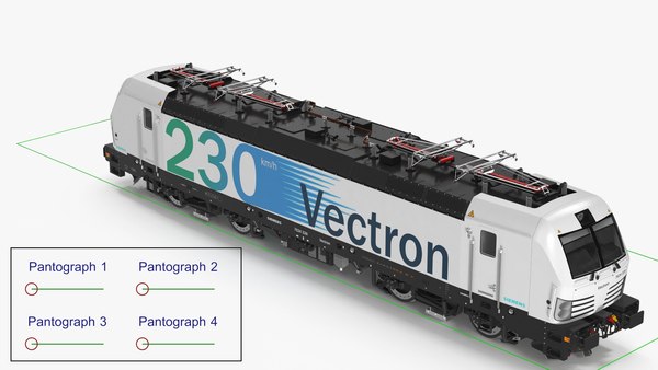 Siemens Vectron-Lokomotive, weiß gerüstet 3D-Modell - TurboSquid 2111828