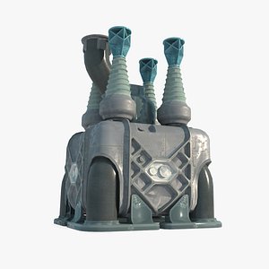 Sci Fi retro transformer 3D model