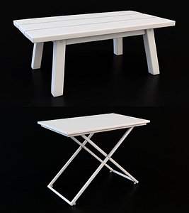 3D cartoon table collection model