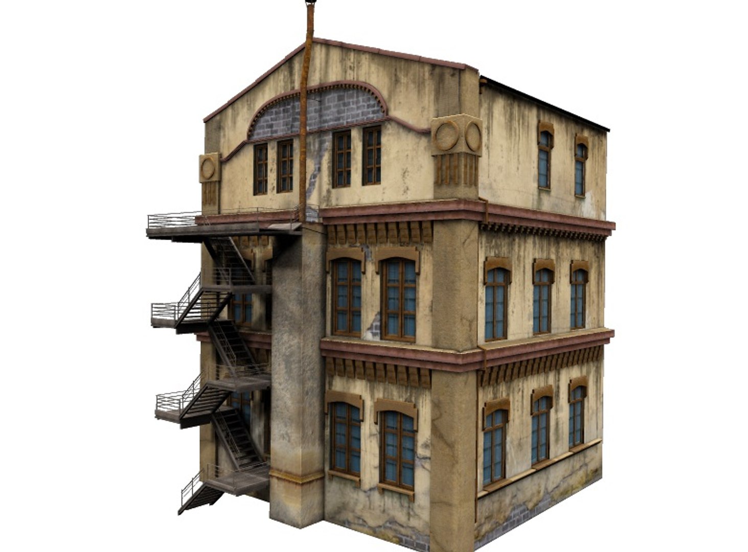 Old Building Obj