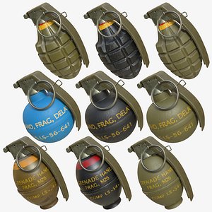 grenades pack 02 3D model