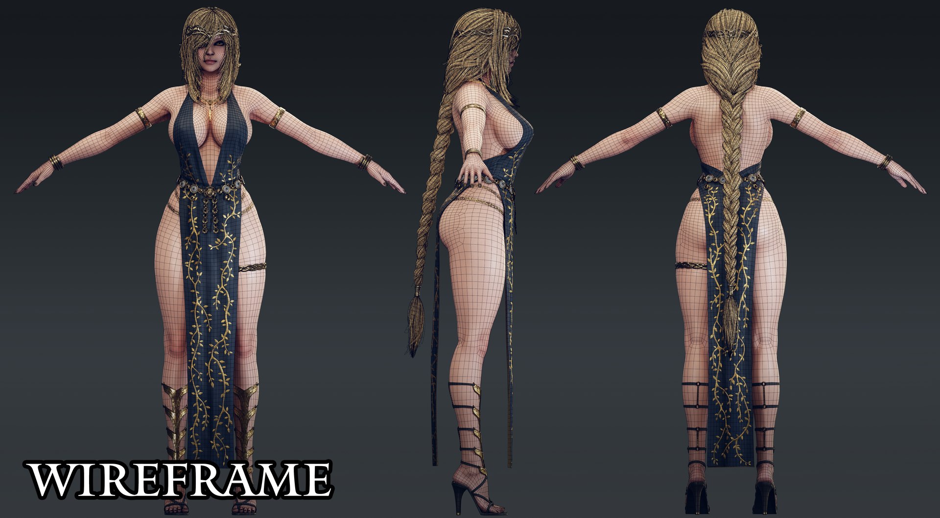 3D model Queen Marika The Eternal - Game Ready https...