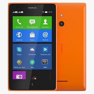 3d nokia xl orange model