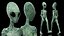 Pose de marche extraterrestre vert
