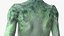 Pose de marche extraterrestre vert