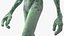 Pose de marche extraterrestre vert