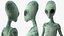 Pose de marche extraterrestre vert