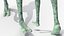 Pose de marche extraterrestre vert