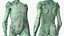 Pose de marche extraterrestre vert