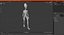 Pose de marche extraterrestre vert