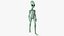 Pose de marche extraterrestre vert