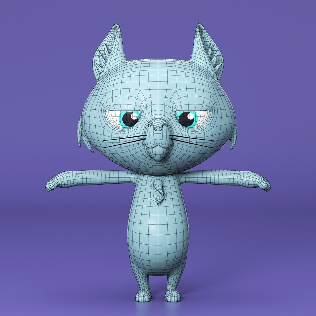 CatCartoon 3D model https://p.turbosquid.com/ts-thumb/aA/nmDker/RF/front_wire/png/1637474848/1920x1080/fit_q87/d2f5254f8561155468f2b534cb296d135e566428/front_wire.jpg