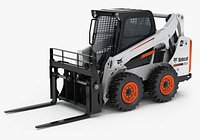 Bobcat S590 Skid Steer Loader with Pallet Fork 