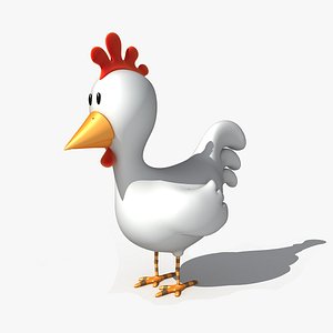 3d chicken cartoon