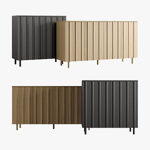 RIB Sideboard and Cabinet by Normann Copenhagen 3D