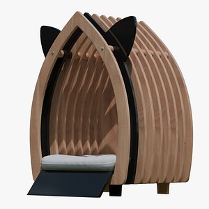 Wooden Cat House