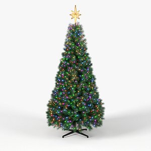 Christmas Tree 9 feet With Multicolor Lights