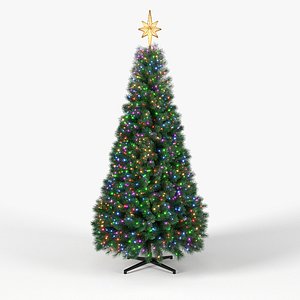 Christmas Tree 9 feet With Multicolor Lights