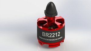Brushless DC Motor With 1045 Propellers 3D model