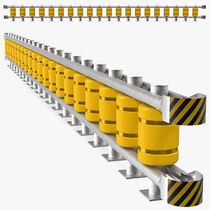 safety roller barrier 3D